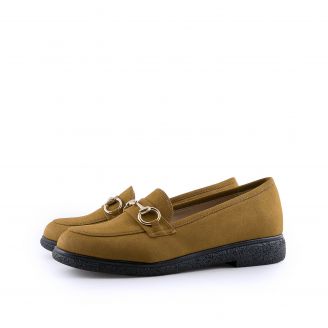 2822 Stefania Γυναικεία Loafers - Slip On ΚΑΜΕΛ