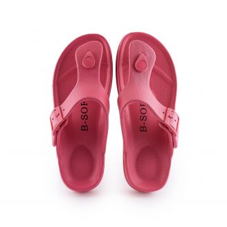 54_6195-23 B-SOFT  Γυναικεία Σαγιονάρες Flip Flops ΡΟΖ