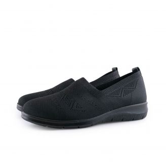 02_2310 B-SOFT Γυναικεία Loafers - Slip On ΜΑΥΡΟ