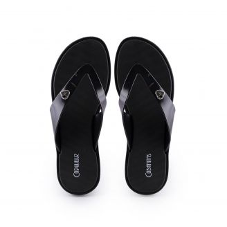 SD11005 Cubanitas Γυναικεία Σαγιονάρες Flip Flops ΜΑΥΡΟ