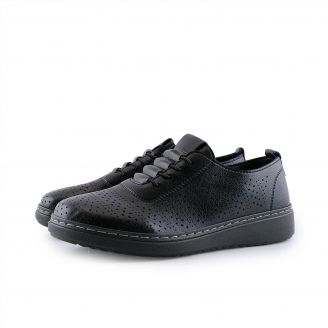 6902 Love4shoes Γυναικεία Loafers ΜΑΥΡΟ