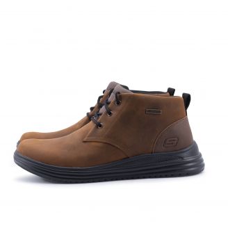 204873 Skechers Ανδρικά Ανατομικά Δερμάτινα ΤΑΜΠΑ