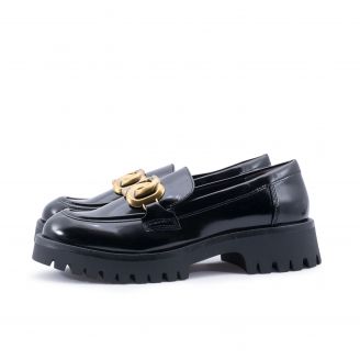 1-24790-43 Tamaris Γυναικεία Loafers-Μοκασίνια ΜΑΥΡΟ