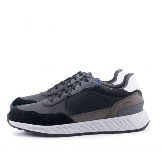 Geox U46F1B 0EK11 U MOLVENO Ανδρικά Sneakers ΜΑΥΡΟ