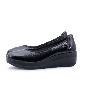 24M587 Mysoft Γυναικεία Loafers - Slip On ΜΑΥΡΟ