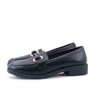 5302 Love4shoes Γυναικείο Slip-On ΜΑΥΡΟ