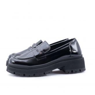 JRX-175-L Love4shoes Γυναικείο Slip-On ΜΑΥΡΟ