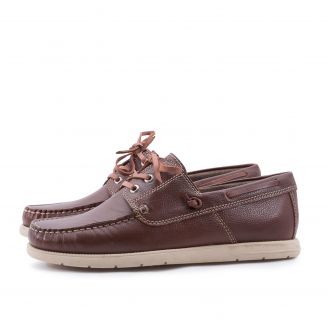 073-101 Freemood Ανδρικά Boat Shoes ΚΑΦΕ