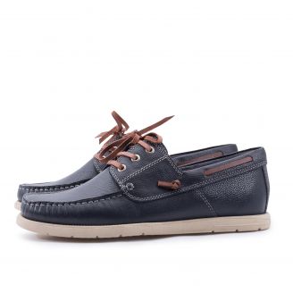 073-101 Freemood Ανδρικά Boat Shoes ΜΠΛΕ