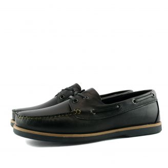 385004 GALE Ανδρικά Boat Shoes ΜΑΥΡΟ