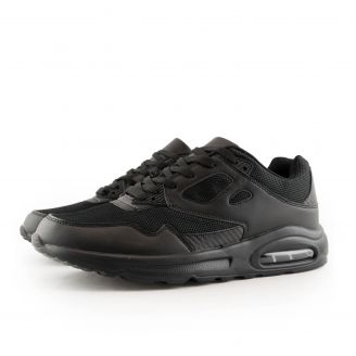 1701M Love4shoes Ανδρικά Αθλητικά ΜΑΥΡΟ