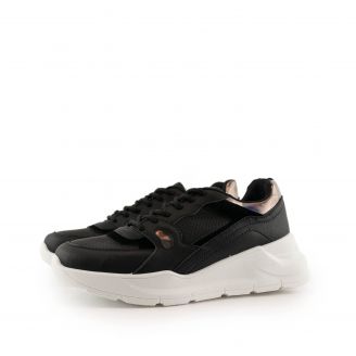 BO-505 Love4shoes Γυναικεία Sneakers ΜΑΥΡΟ