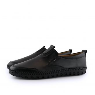 21191 Boxer Ανδρικά Loafers ΜΑΥΡΟ