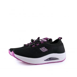 BL-206 Black-purple Zak Γυναικεία Αθλητικά ΜΑΥΡΟ
