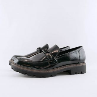 2-24710-27 Marco Tozzi Γυναικεία Loafers - Slip On ΜΑΥΡΟ