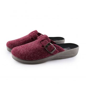 200-0101 Love4shoes Γυναικεία Παντόφλες Χειμερινές ΜΠΟΡΝΤΟ