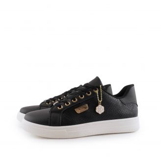 OX-2515 Love4shoes Γυναικεία Sneakers ΜΑΥΡΟ