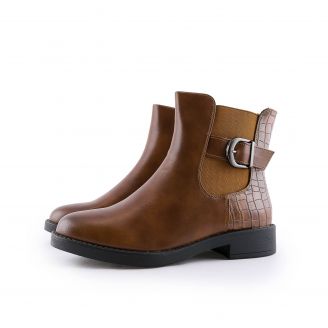 218 Love4shoes Γυναικεία Μποτάκια ΤΑΜΠΑ