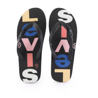270-21048 Levis Ανδρικά Σαγιονάρες ΜΑΥΡΟ