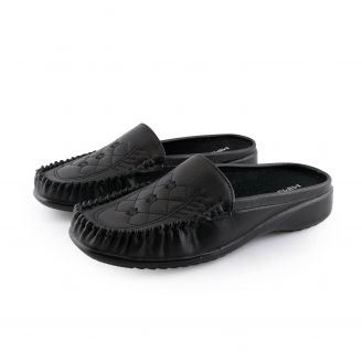 618 Love4shoes Γυναικεία Παντόφλες Χειμερινές ΜΑΥΡΟ