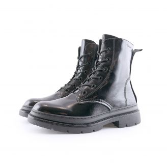1-25210-29 018 Tamaris Black Patent Γυναικεία Μποτάκια ΜΑΥΡΟ