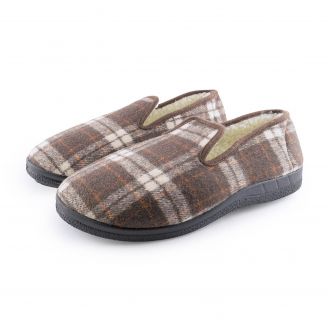 568243 Love4shoes Ανδρικές Παντόφλες Χειμερινές ΚΑΦΕ