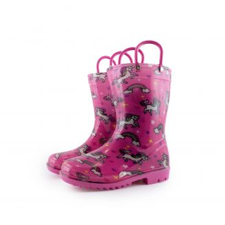 842920 Love4shoes Παιδικές  Γαλότσες Κορίτσι ΦΟΥΞΙΑ