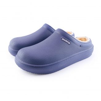 392-0015 Love4shoes Ανδρικές Χειμερινές Παντόφλες ΜΠΛΕ