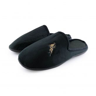 D217 Love4shoes Ανδρικές Χειμερινές Παντόφλες ΜΑΥΡΟ
