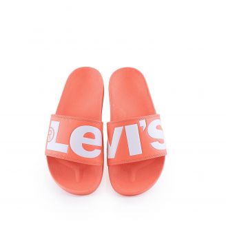 231570-794 Levi's Γυναικεία Σαγιονάρες Slides ΠΟΡΤΟΚΑΛΙ