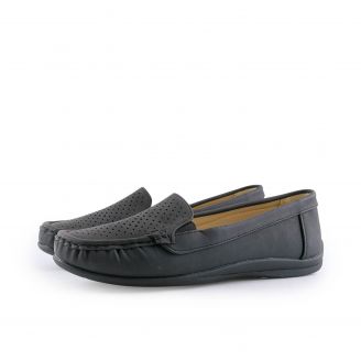 Ermioni Antrin Γυναικεία Loafers - Slip On ΜΑΥΡΟ