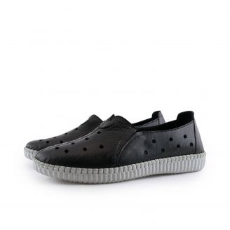 200063 Aerostep Γυναικεία Loafers - Slip On ΜΑΥΡΟ