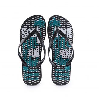 124SL Migato Γυναικεία Σαγιονάρες Flip Flops ΜΑΥΡΟ