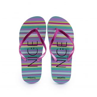 908EV Migato Γυναικεία Σαγιονάρες Flip Flops ΡΟΖ