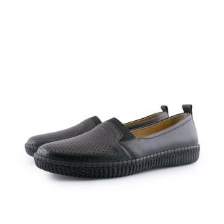 402 Damkal Loafers - Slip On ΜΑΥΡΟ