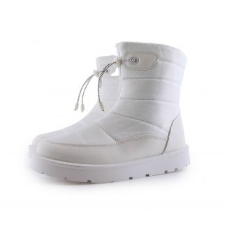 900170 Love4shoes Γυναικεία Μποτάκια ΛΕΥΚΟ