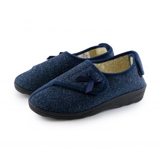 885840  Love4shoes Γυναικείες Παντόφλες Χειμερινές ΜΠΛΕ