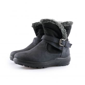 262-0166 Love4shoes Γυναικεία Μποτάκια ΜΑΥΡΟ