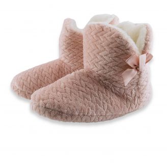 215-0048 Love4shoes Κλειστές Γυναικείες Χειμερινές Παντόφλες ΡΟΖ