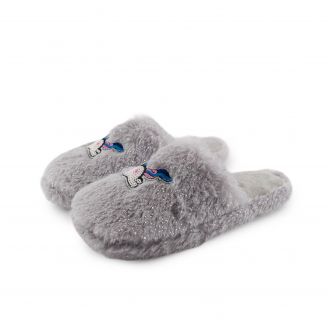847740 Love4shoes Παιδικά Κορίτσι Παντόφλες ΓΚΡΙ