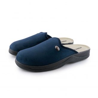 381-23502 Adam's Ανδρικές Παντόφλες Χειμερινές ΜΠΛΕ