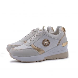 2551-OX Love4shoes Γυναικεία Sneakers ΜΠΕΖ
