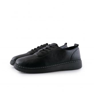 6012 Love4shoes Γυναικεία Loafers ΜΑΥΡΟ