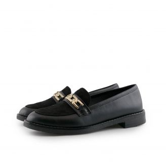 1211  Stefania Γυναικεία Loafers - Slip On ΜΑΥΡΟ