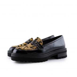 2960 Stefania Γυναικεία Loafers - Slip On ΜΑΥΡΟ
