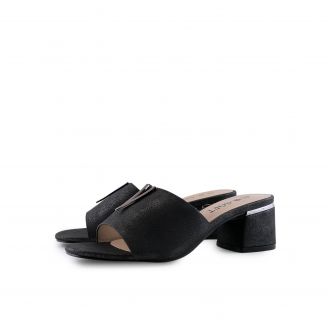 150_3069-50 B-SOFT Γυναικεία Mules ΜΑΥΡΟ