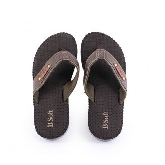 151_20155 B-Soft Ανδρικά Σαγιονάρες Flip Flops ΚΑΦΕ