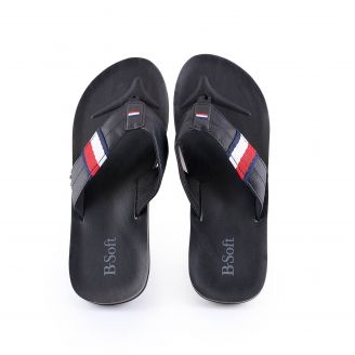 151_11019 B-Soft Ανδρικά Σαγιονάρες Flip Flops ΜΑΥΡΟ