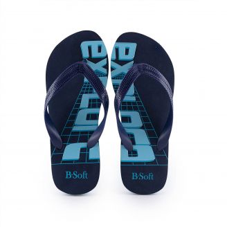 151-11240 (11192) B-SOFT Ανδρικές Σαγιονάρες Flip Flops ΜΠΛΕ