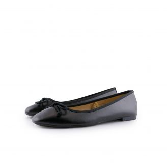 868020  Love4shoes Γυναικεία Ballarinas ΜΑΥΡΟ